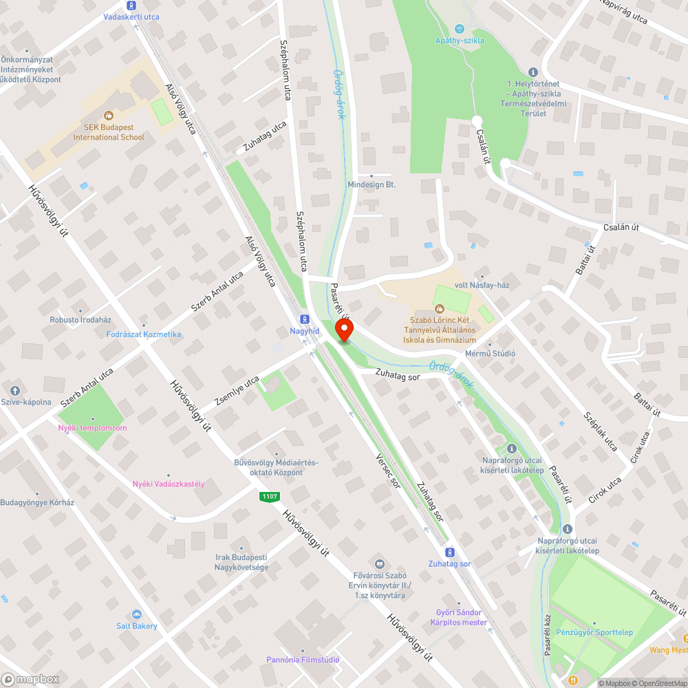 Ördög-árok kaszálás bejelentés helye