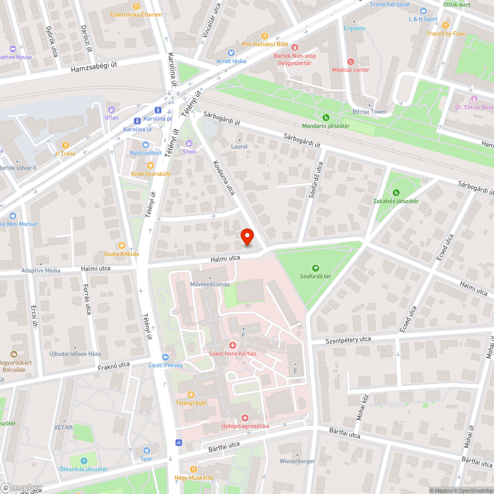 Járdára lógó bokor bejelentés helye