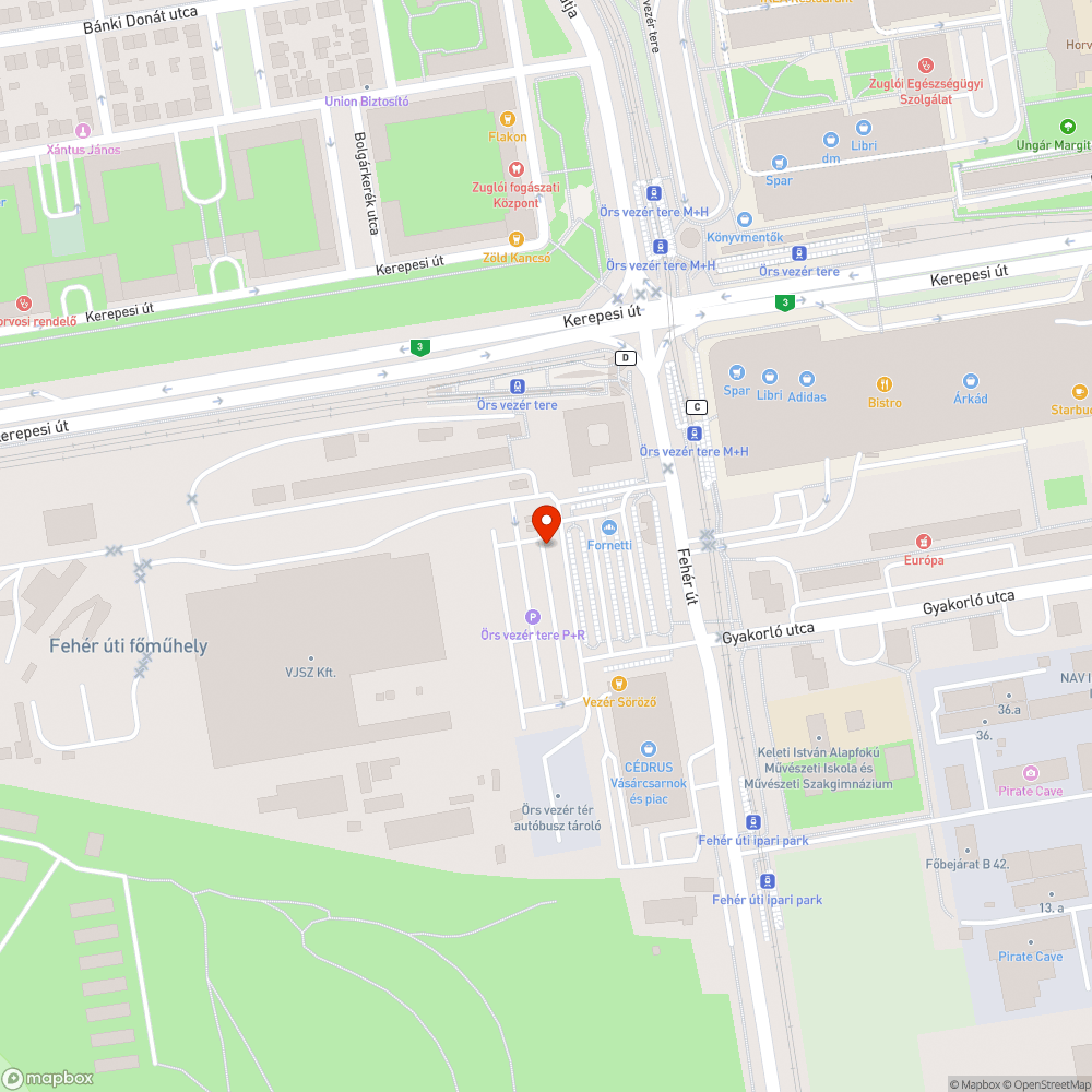 Megsüllyedt aknafedelek bejelentés helye