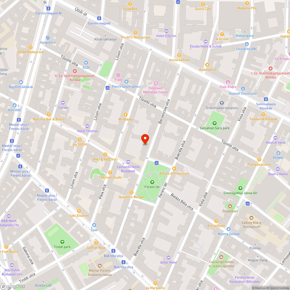 Megsüllyedt járda bejelentés helye