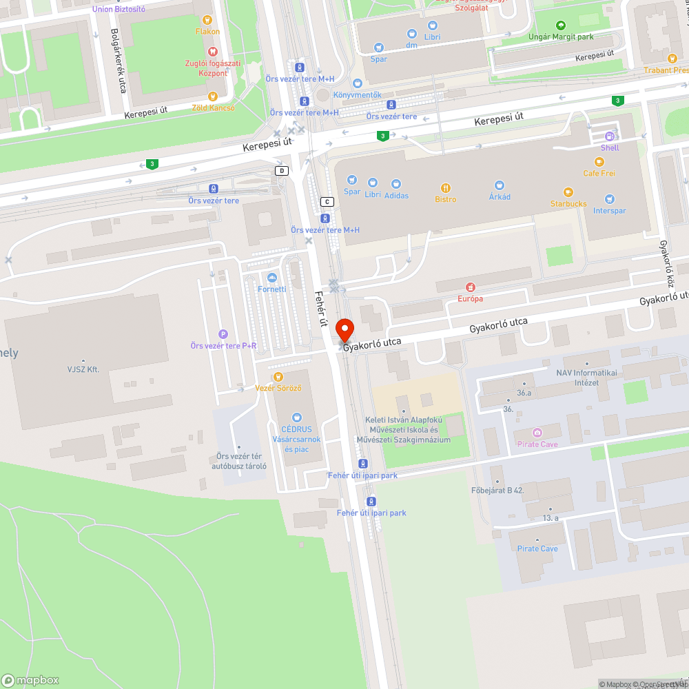 Nem műkődő jelzőlámpa bejelentés helye