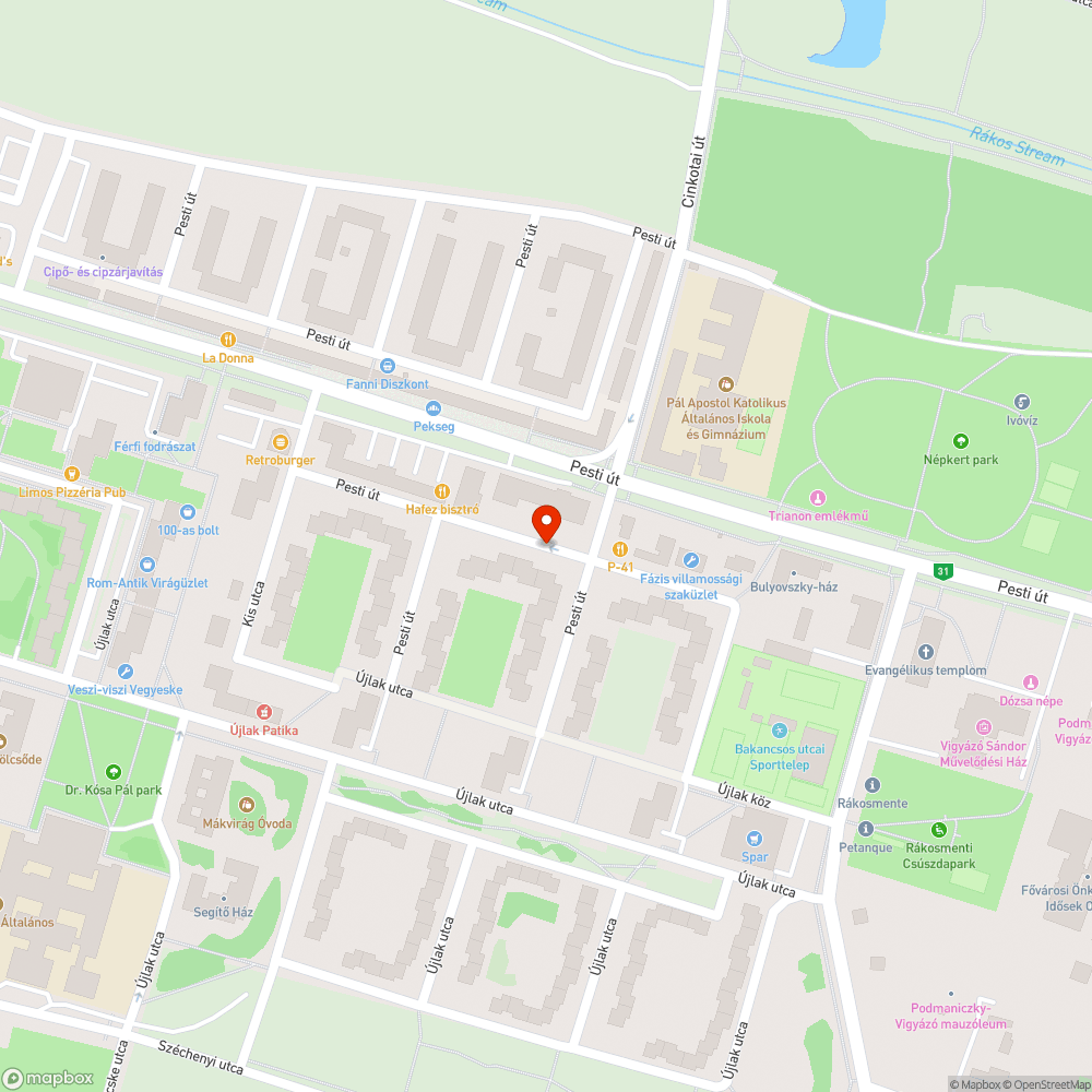 Belóg bejelentés helye