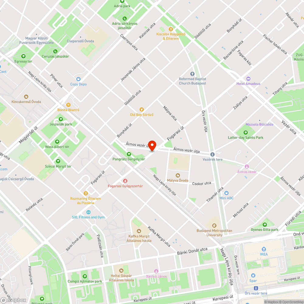 Hiányos zebra felfestés bejelentés helye