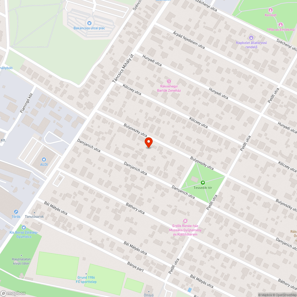 Aszfalthiány Bulyovszky u 38-40 bejelentés helye