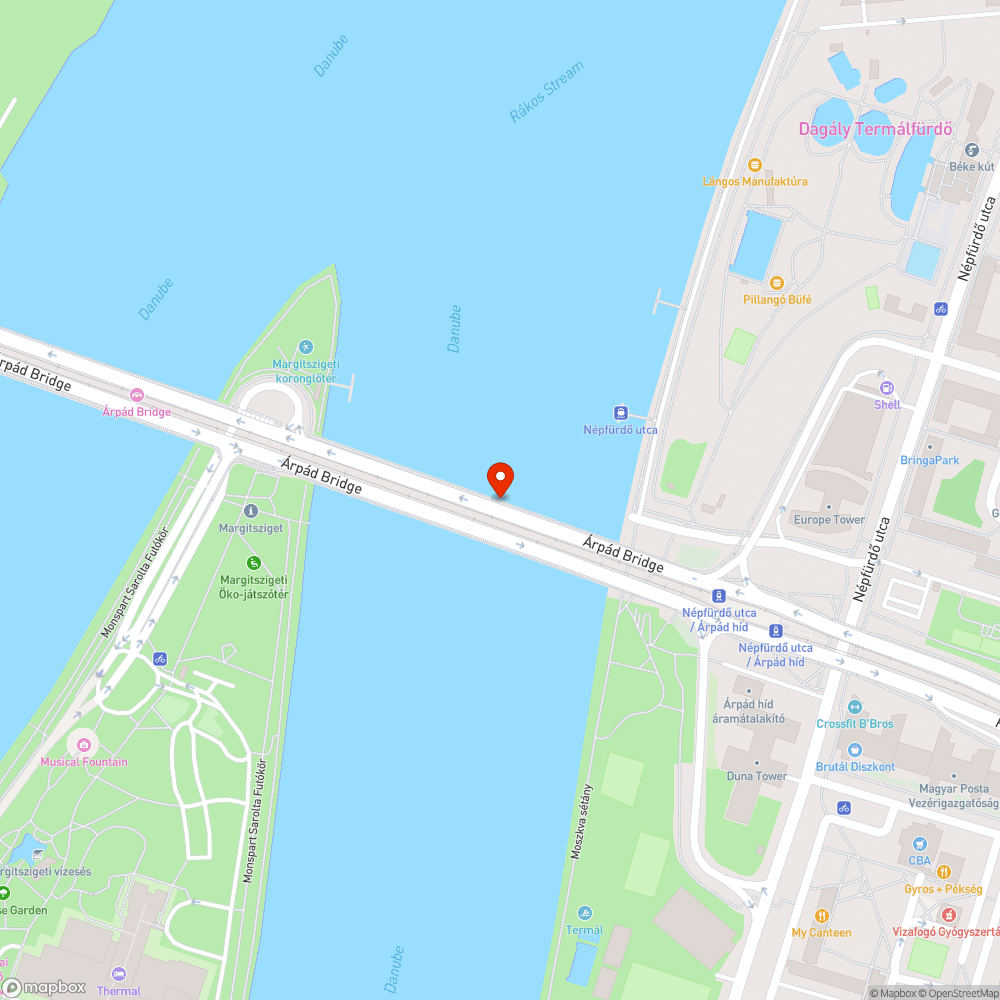 Árpád híd kerékpárúton dilatációs hézagok bejelentés helye