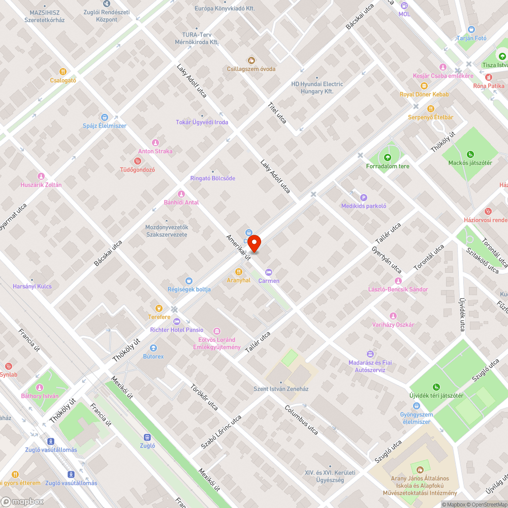 Mozgó kerékpártároló bejelentés helye