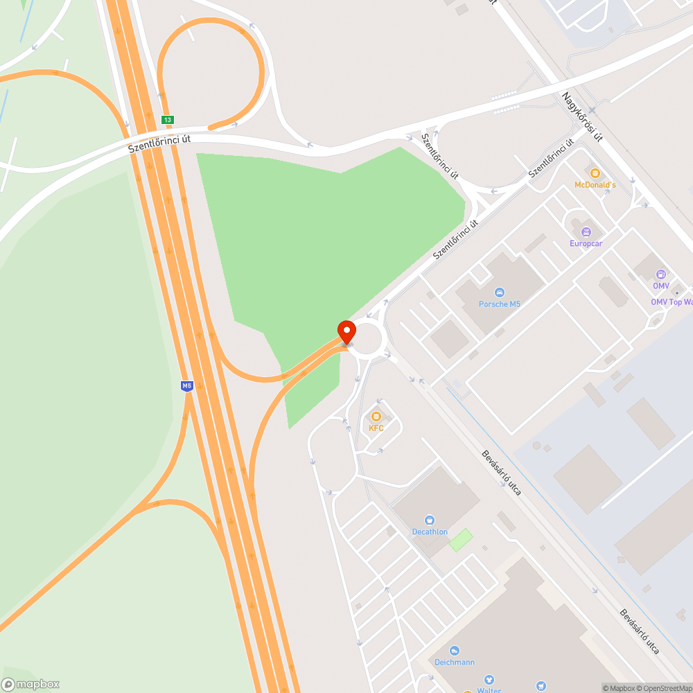 Tengelytörö kátyú bejelentés helye