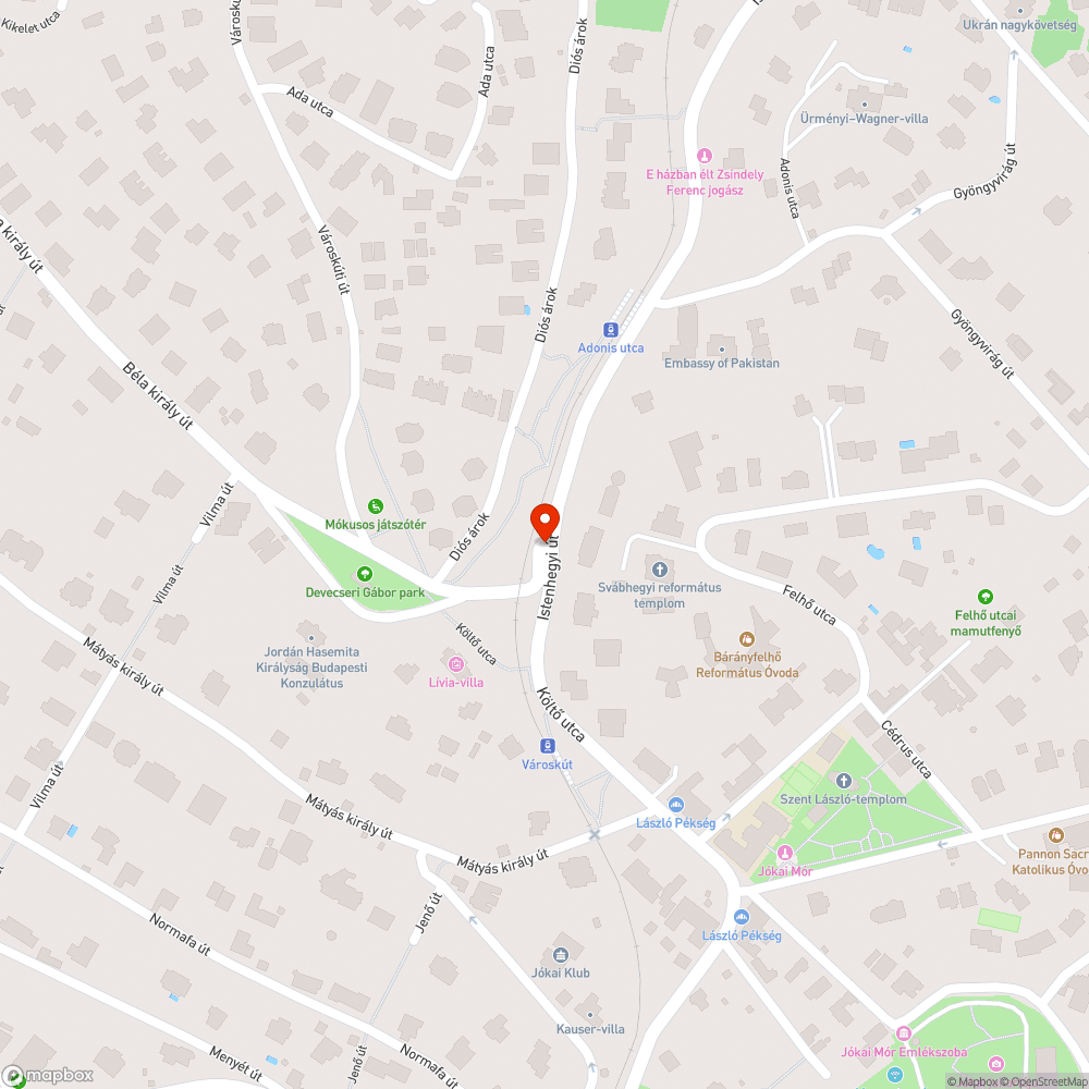 Veszélyes kereszteződés bejelentés helye