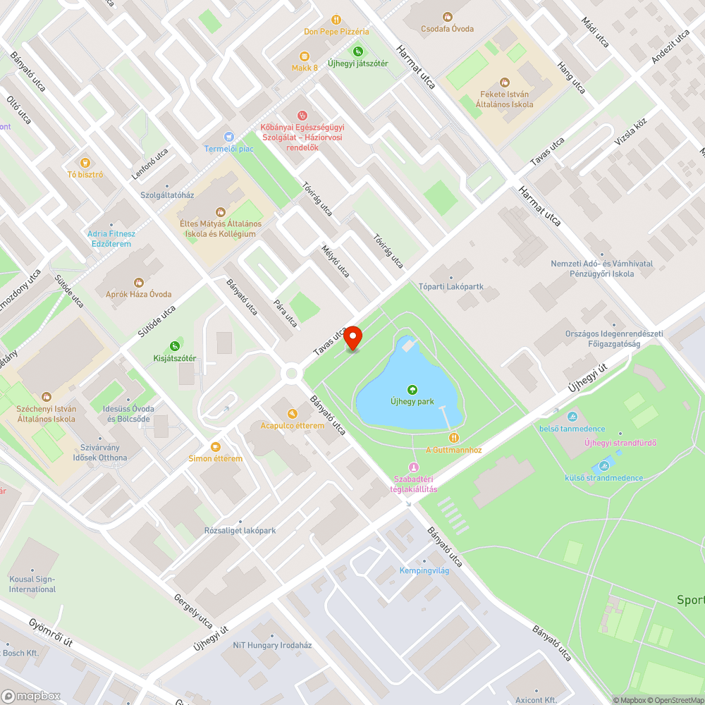 Elhagyott fémdarab bejelentés helye