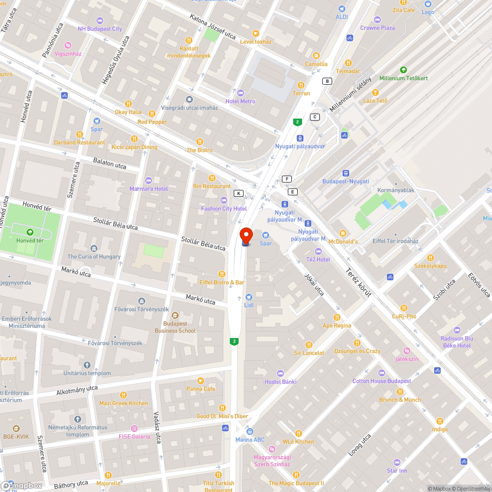 Kidöntött támasz bejelentés helye