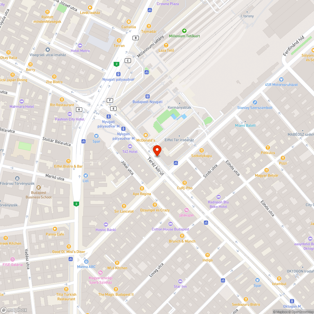 Elégtelen számú kerékpártámasz bejelentés helye