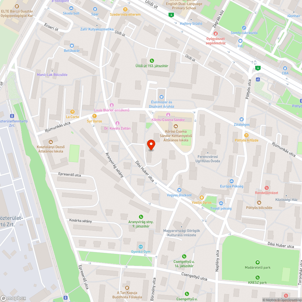 Elhagyott ágy bejelentés helye