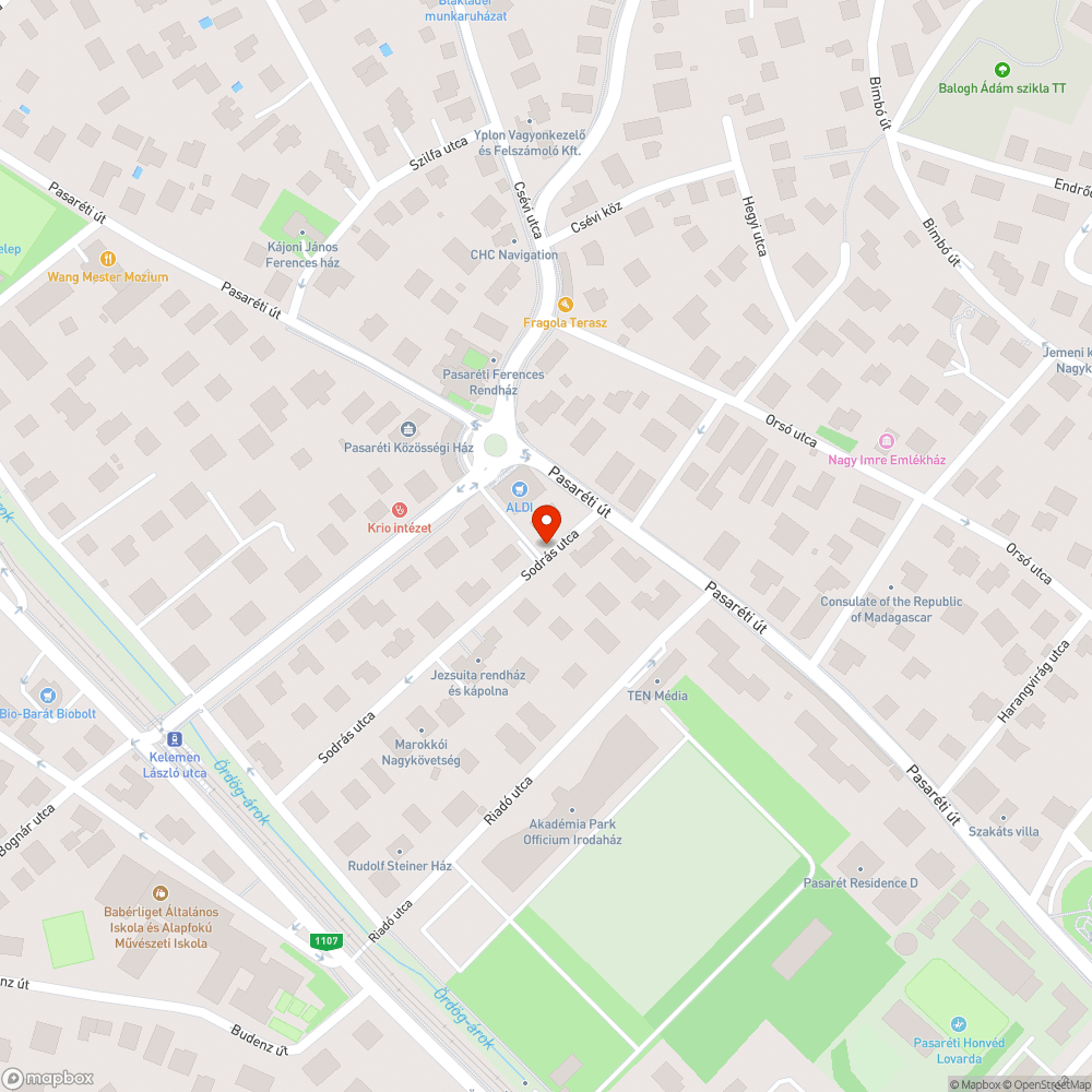 Járda bejelentés helye