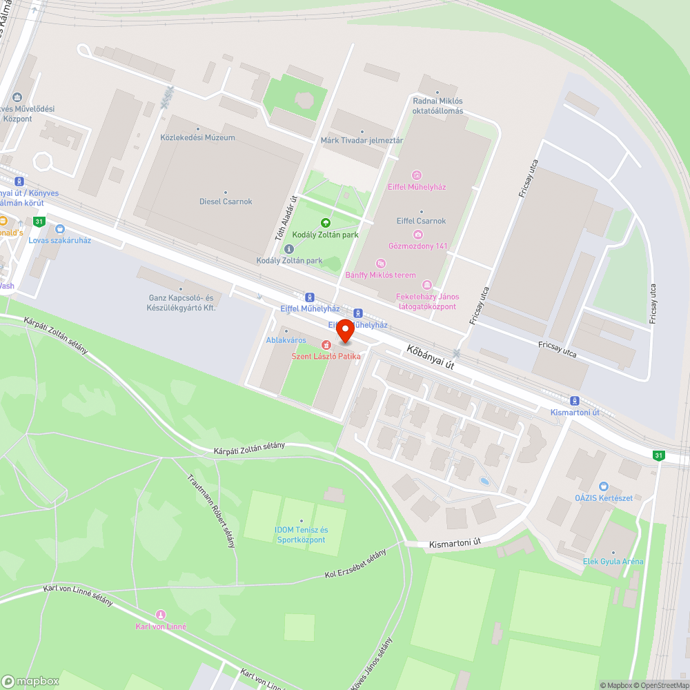 Zöldterületen parkolás bejelentés helye