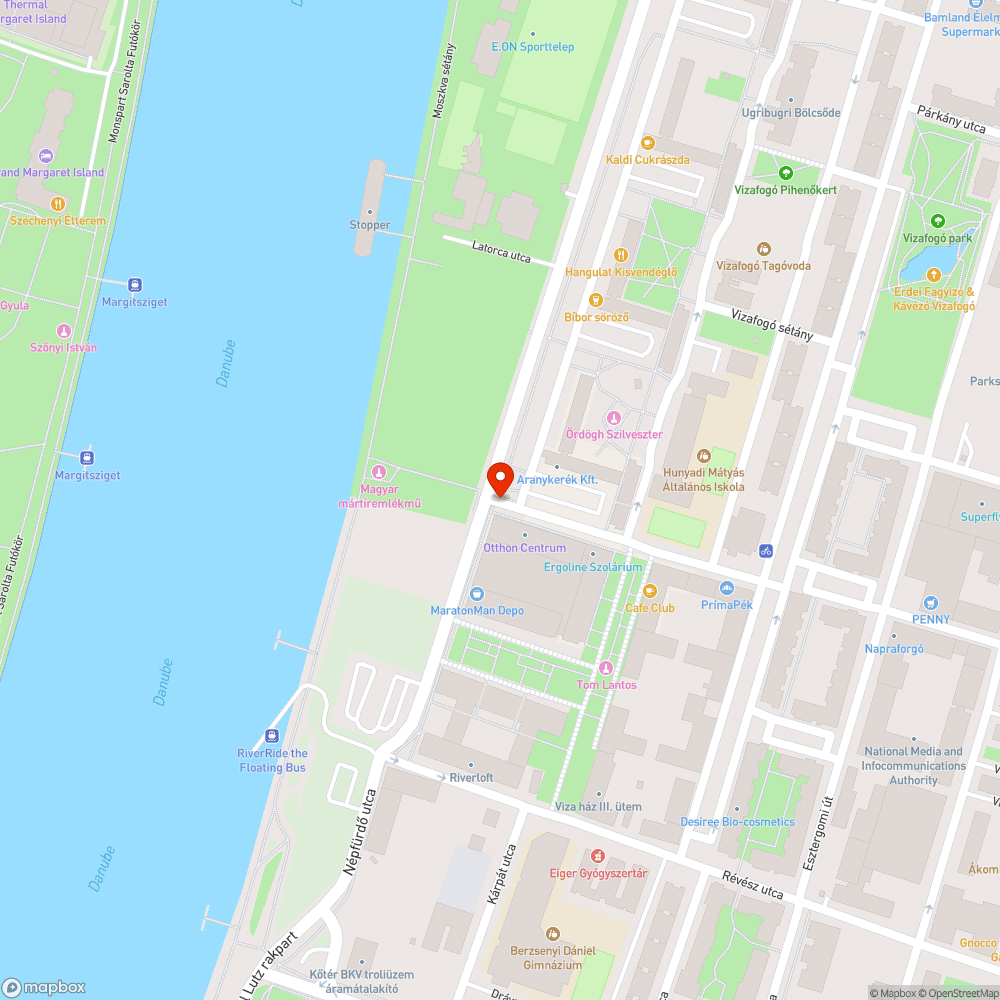 Kátyú a kerékpárút lehajtójában bejelentés helye