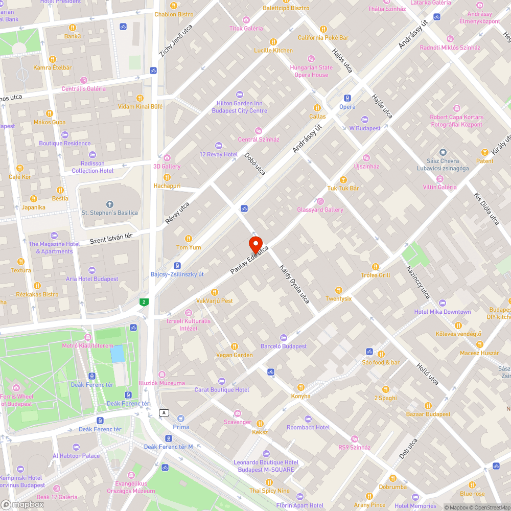 Kútyú a Paulay utcában bejelentés helye