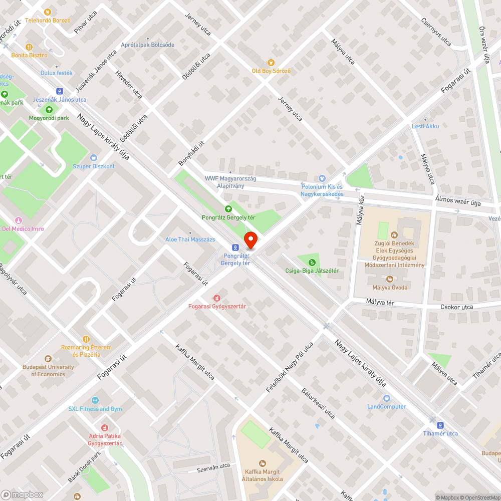 Megsüllyedt útburkolat bejelentés helye