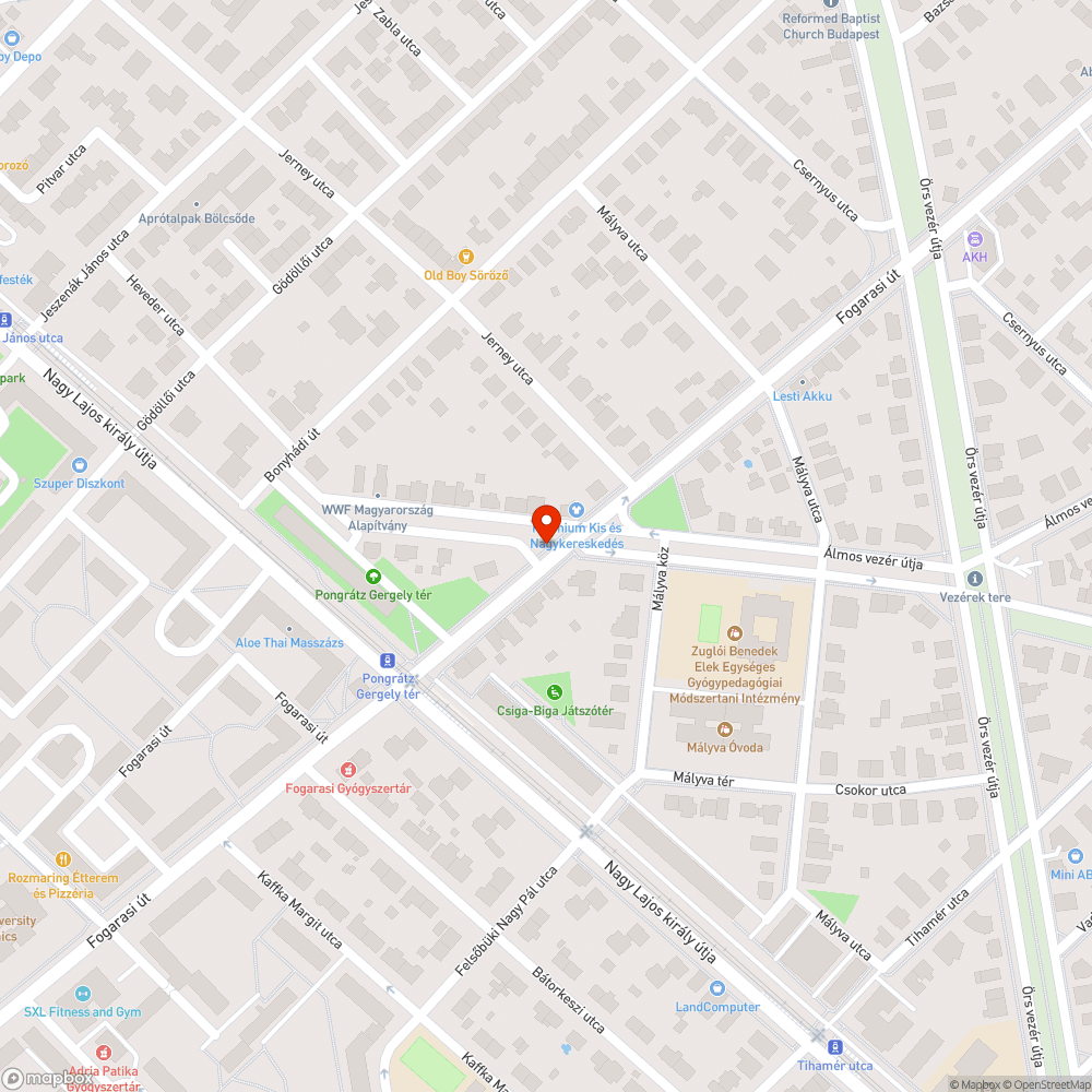 Hiányos zebra felfestés bejelentés helye