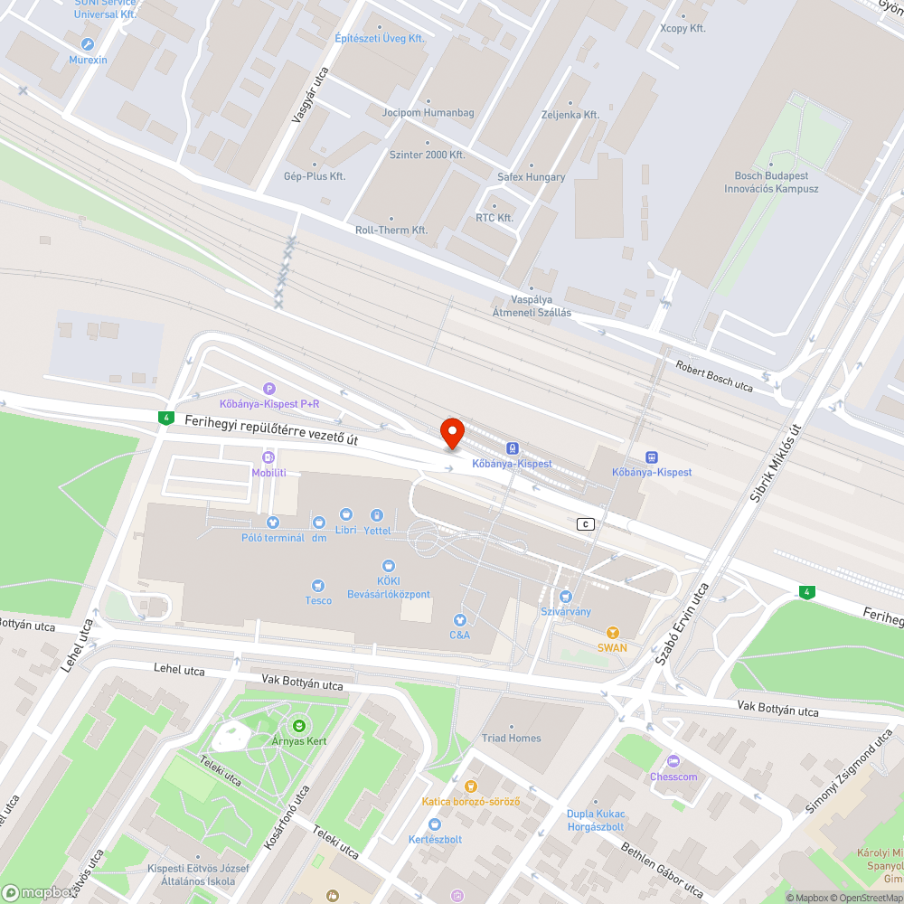 Kőbánya Kispest metró állomás környékét ellepő szemét bejelentés helye