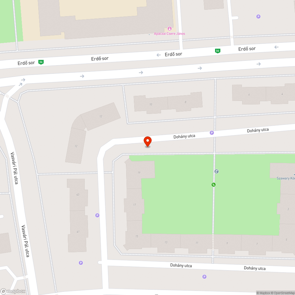 Magára hagyott autó bejelentés helye