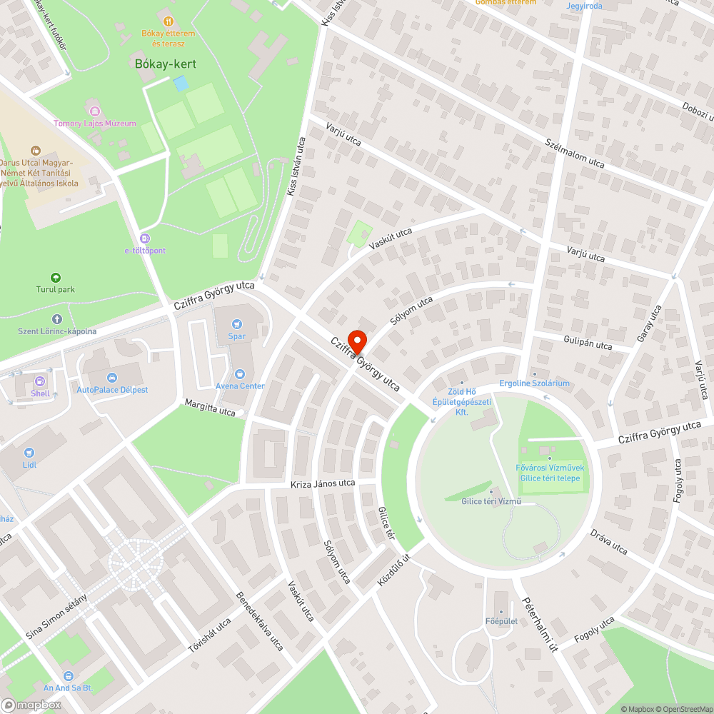 Lekopott útburkolati jel bejelentés helye