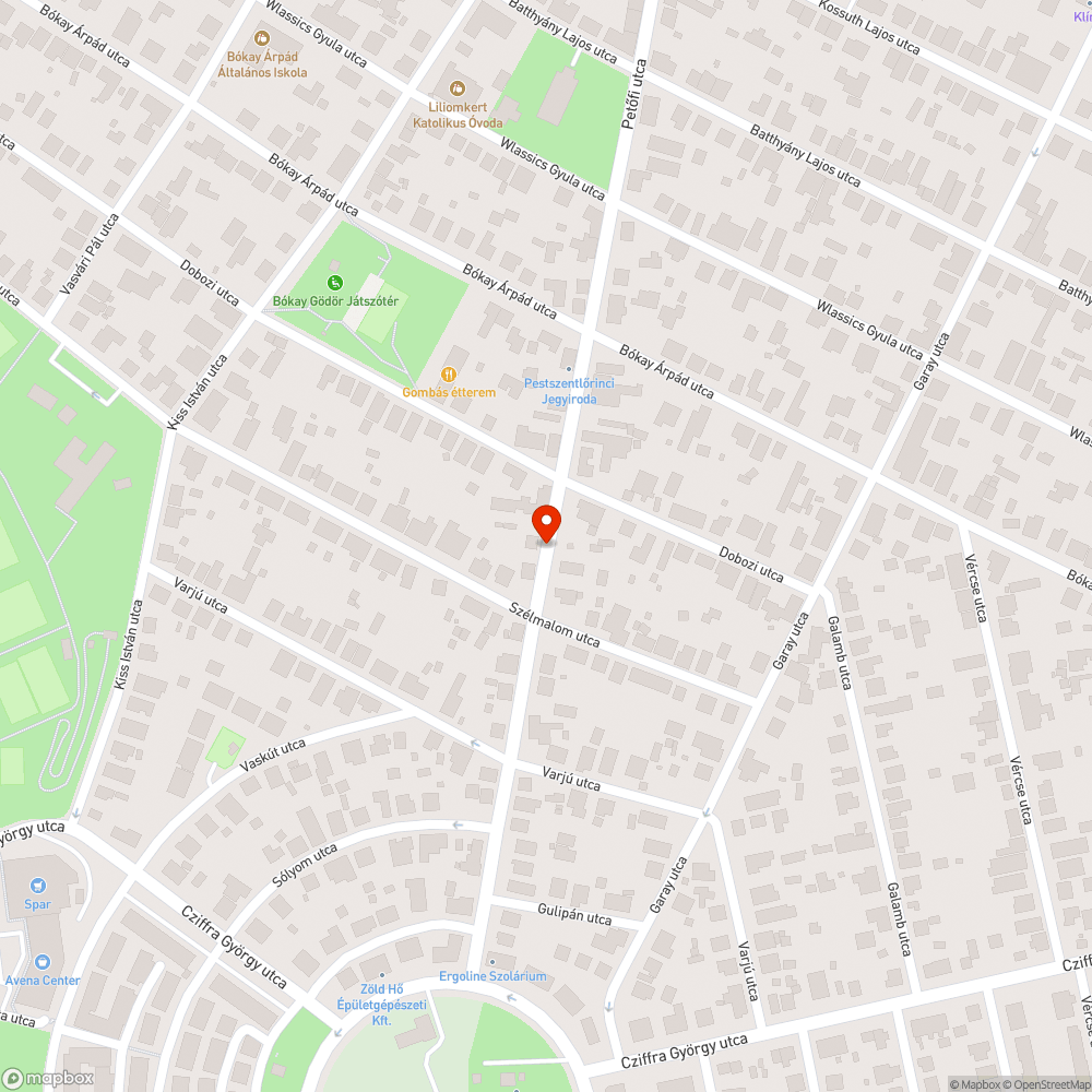 Repedezett útburkolat bejelentés helye