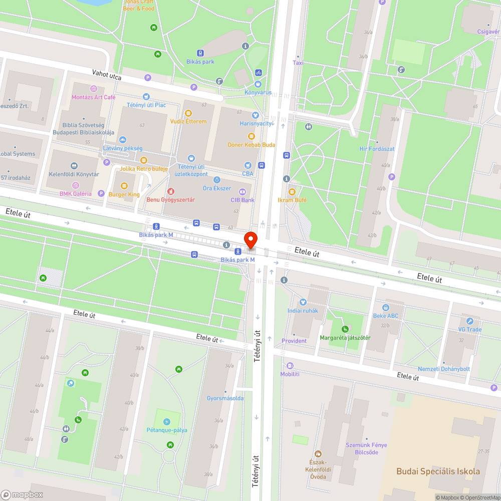 Pocsolya tenger bejelentés helye