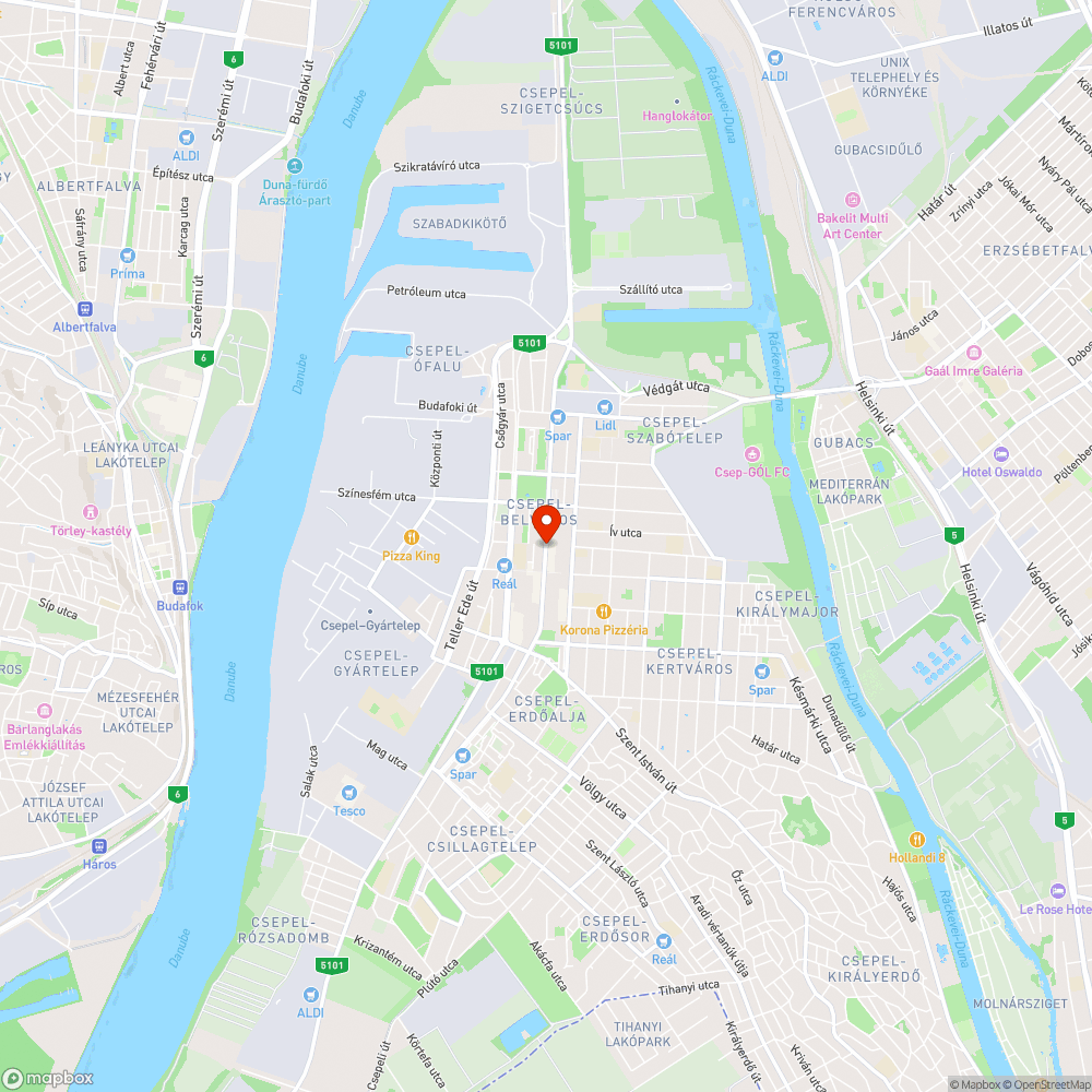 Kátyú. bejelentés helye