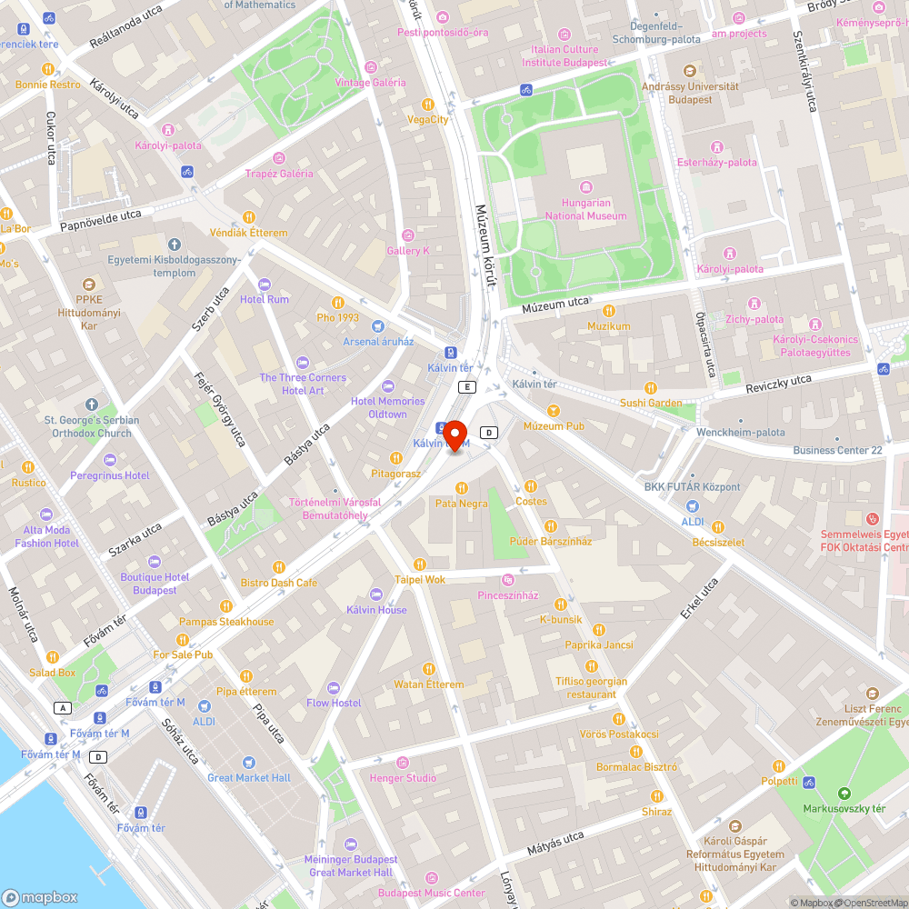 Kálvin téri villamosmegálló elmozdult üveglapja bejelentés helye