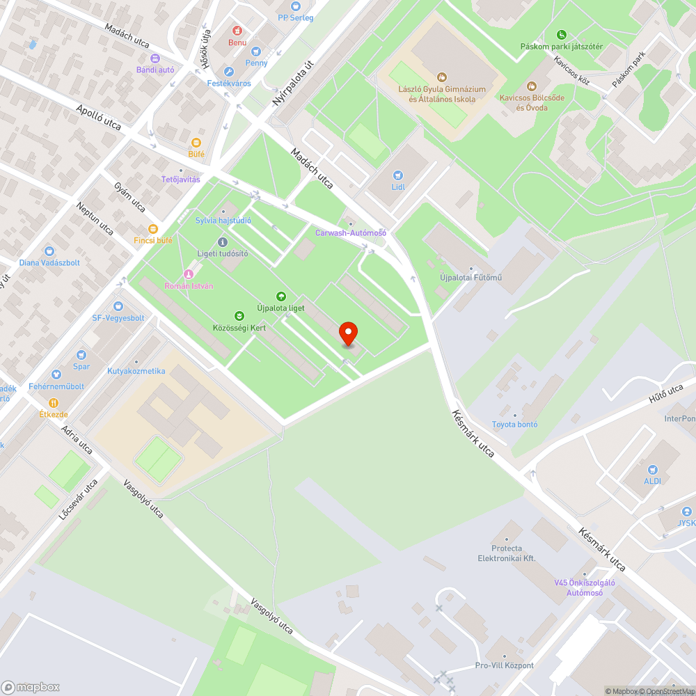 Rendszám nélküli bejelentés helye