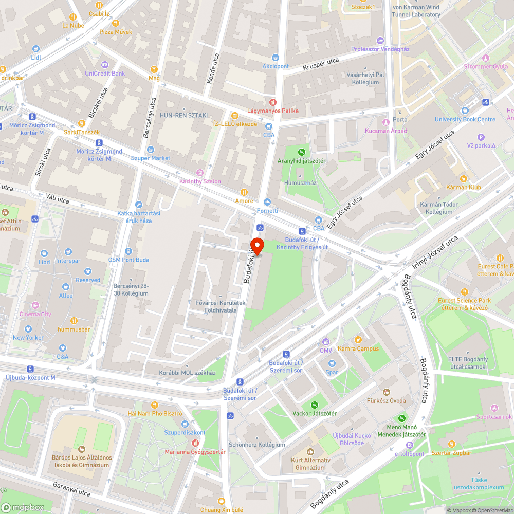 Út fölé belógó faágak bejelentés helye