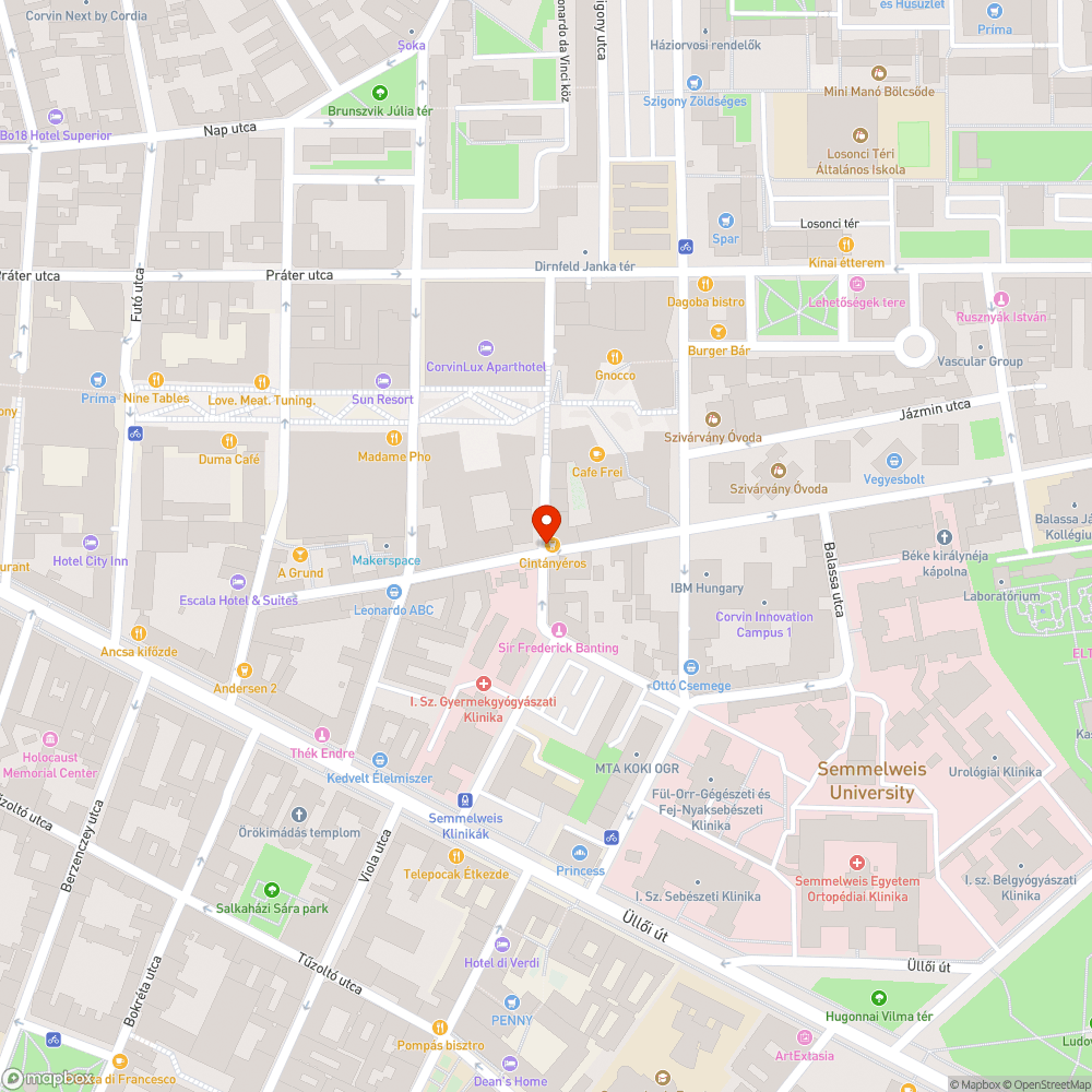 Elhagyott autó bejelentés helye