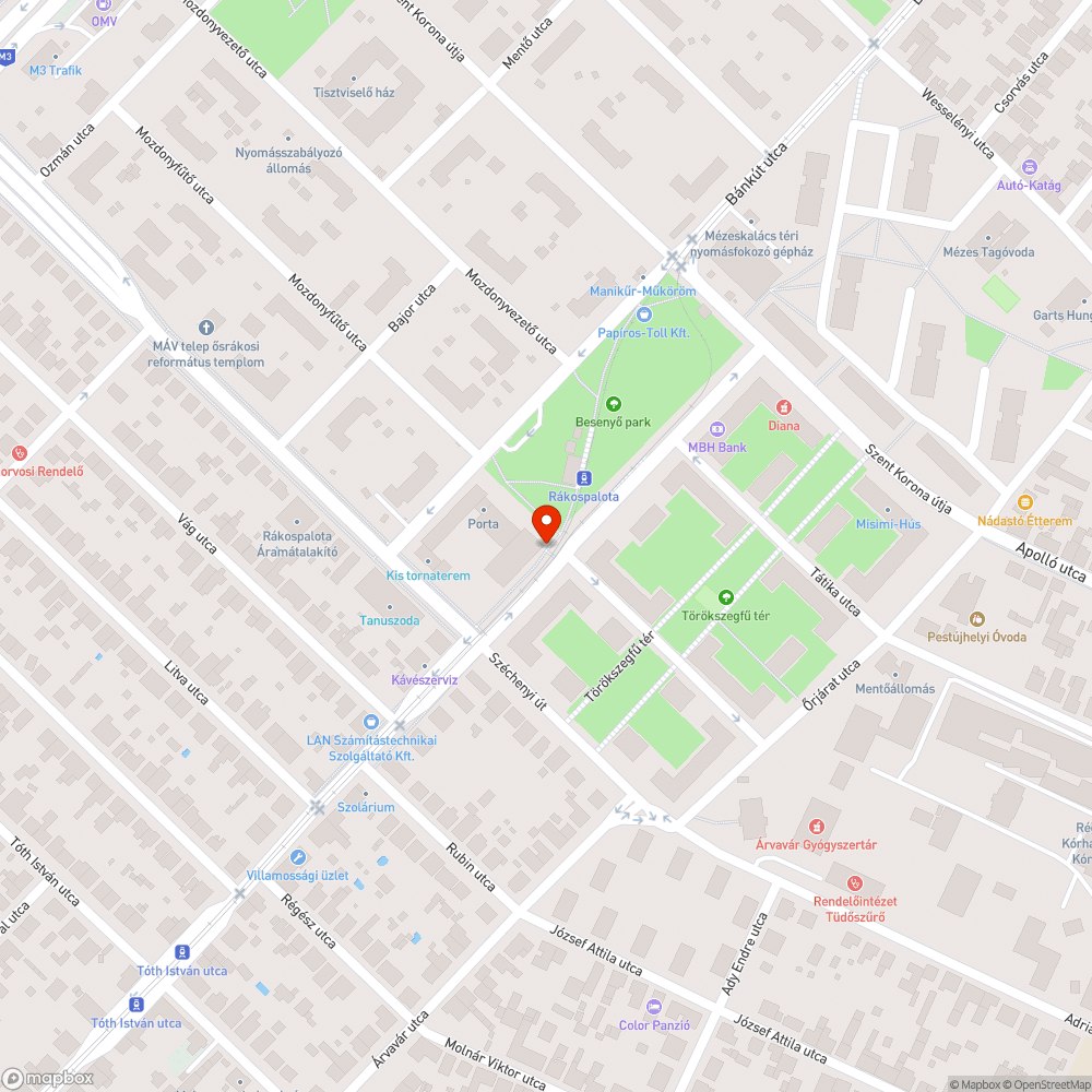 Besenyő park mini tengere bejelentés helye