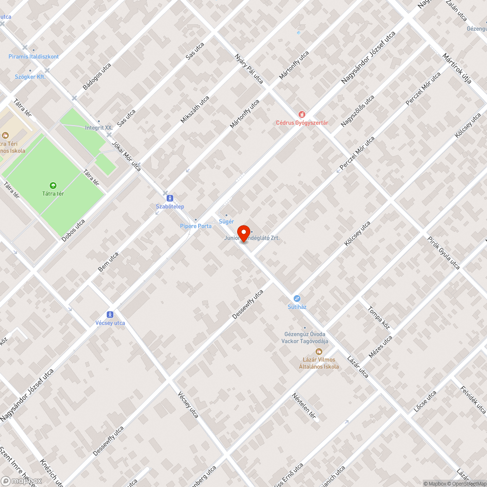 Bálványfák bejelentés helye