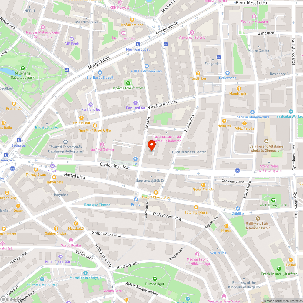 Erőd utcai akadálypálya bejelentés helye