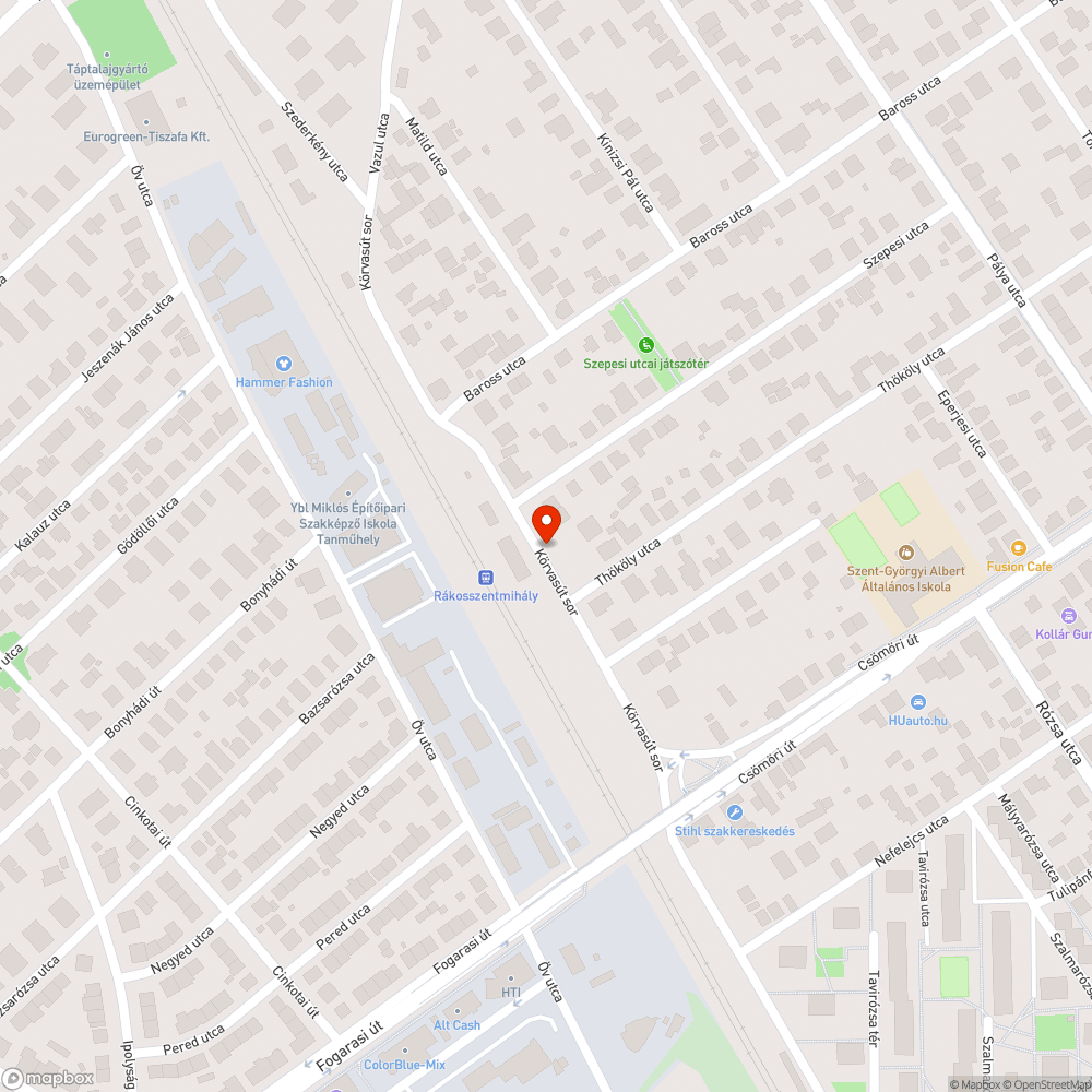 Felbontott út jelzés nélkül bejelentés helye