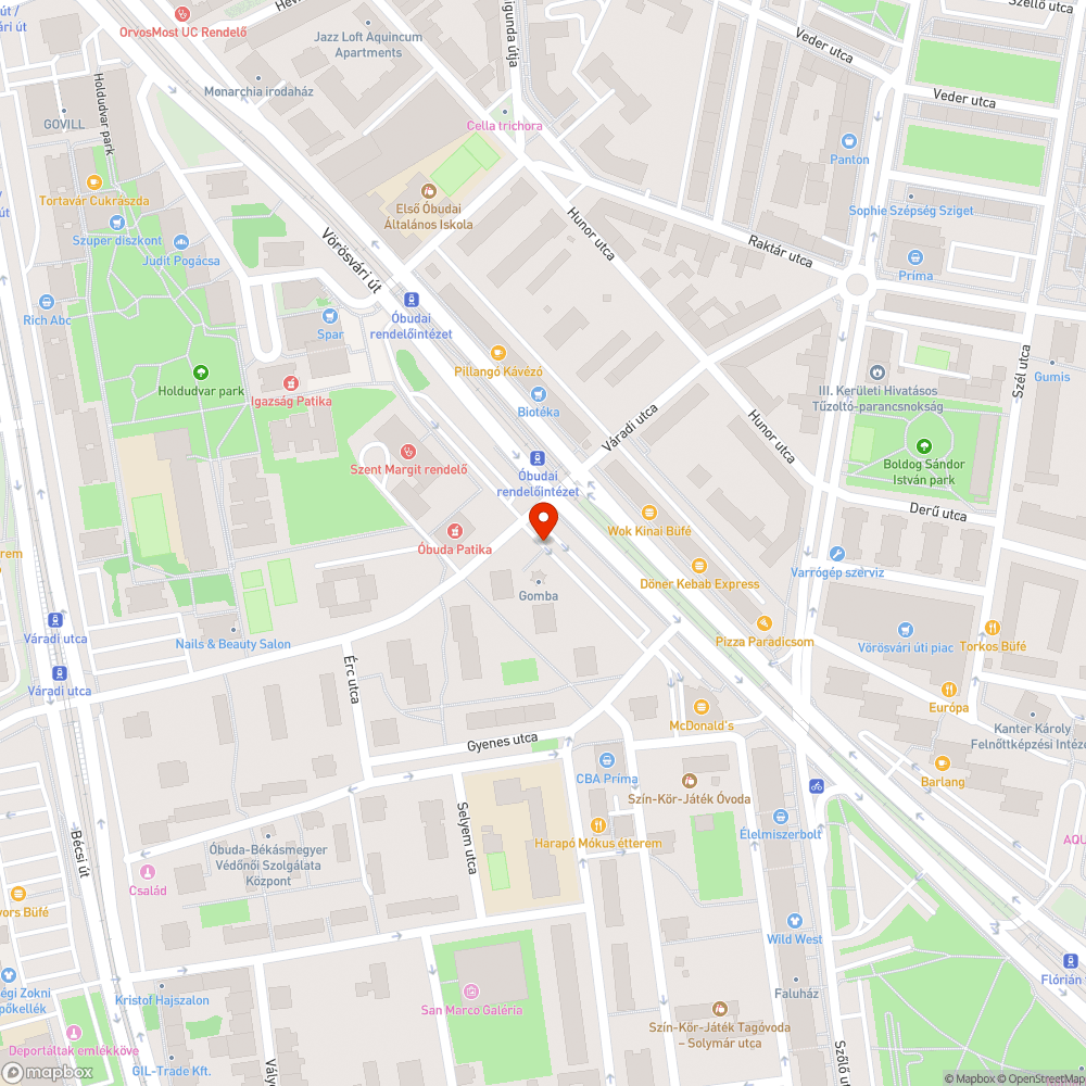 Kátyú a Vörösvári út - Váradi utca sarkánál bejelentés helye