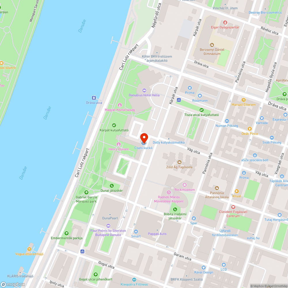 Kátyú a Kárpát utcában bejelentés helye