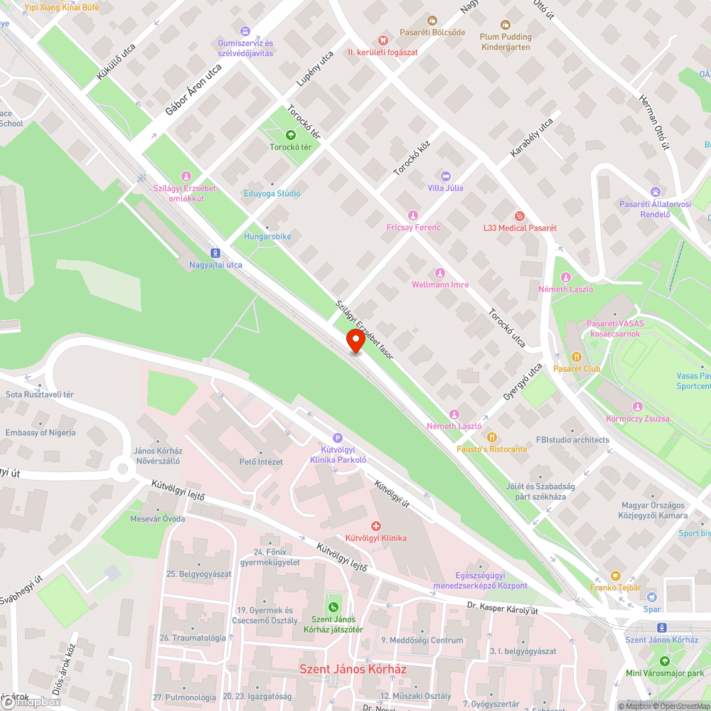 Szilágyi Erzsébet fasor bejelentés helye