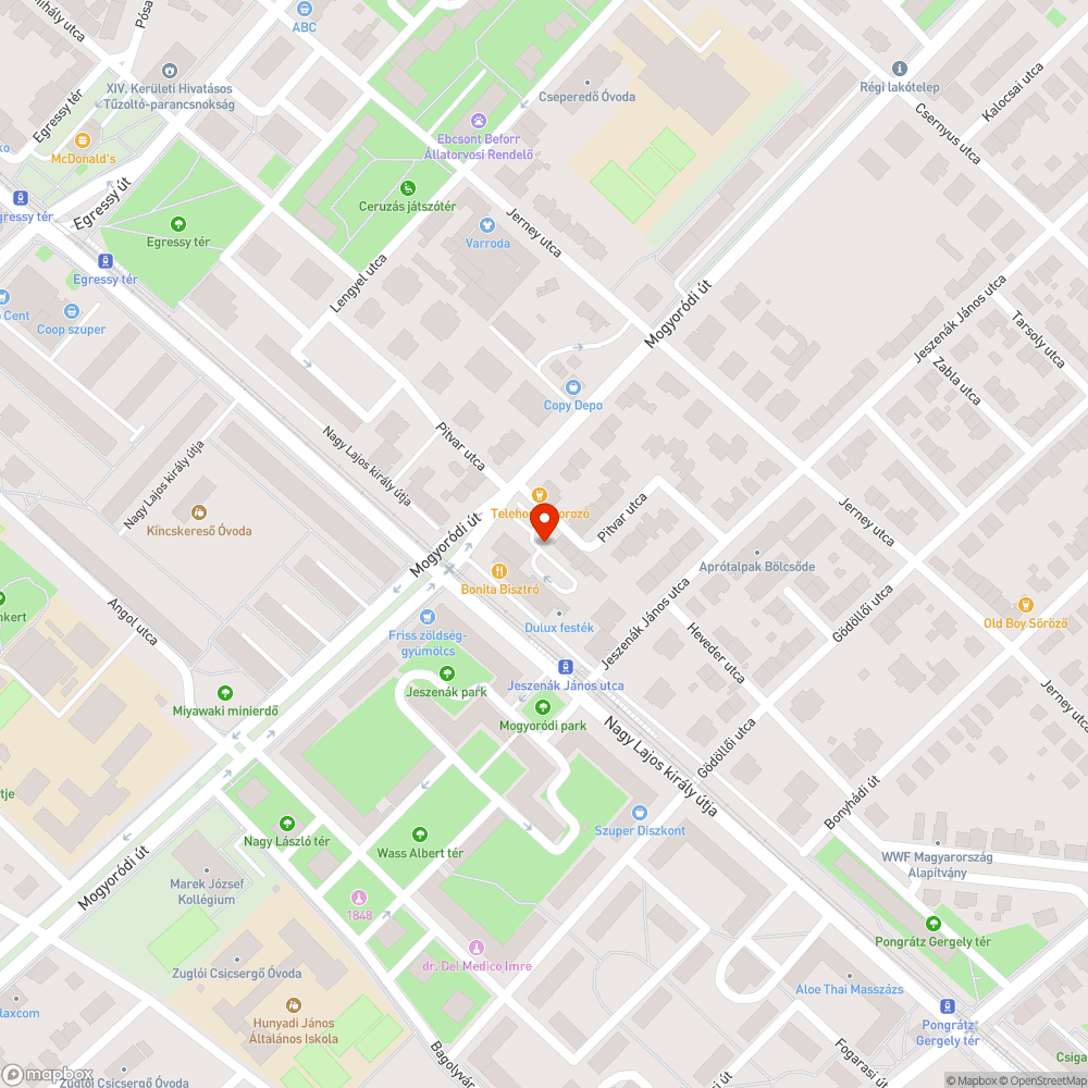 Veszélyesen elhelyezett forgalmi rendszám nélküli gépjármű bejelentés helye