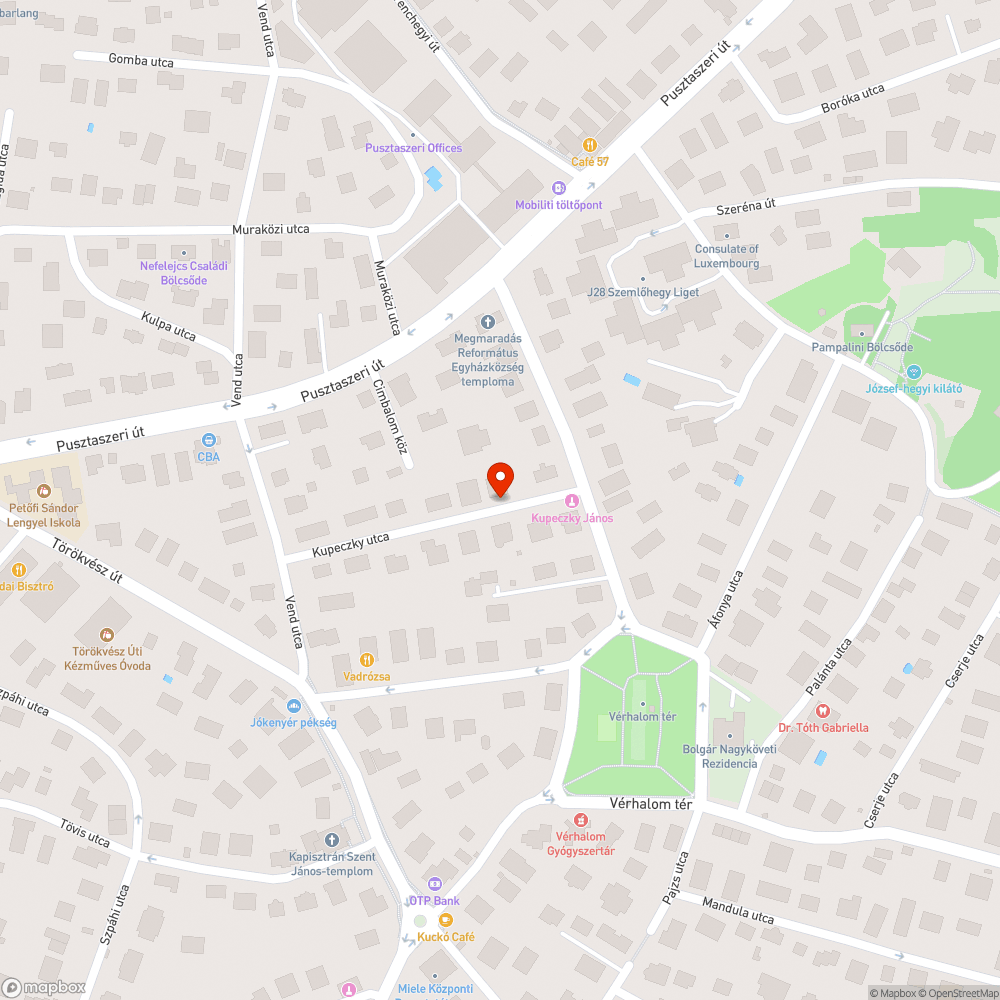 Önkényes parkolófoglalás a Kupeczky utca 3. előtt bejelentés helye