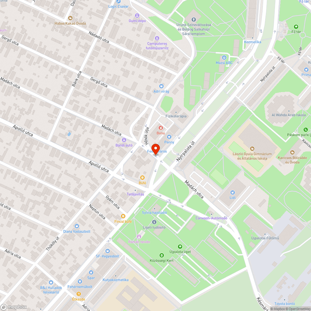 Balesetveszélyes  sáv-felfestés bejelentés helye