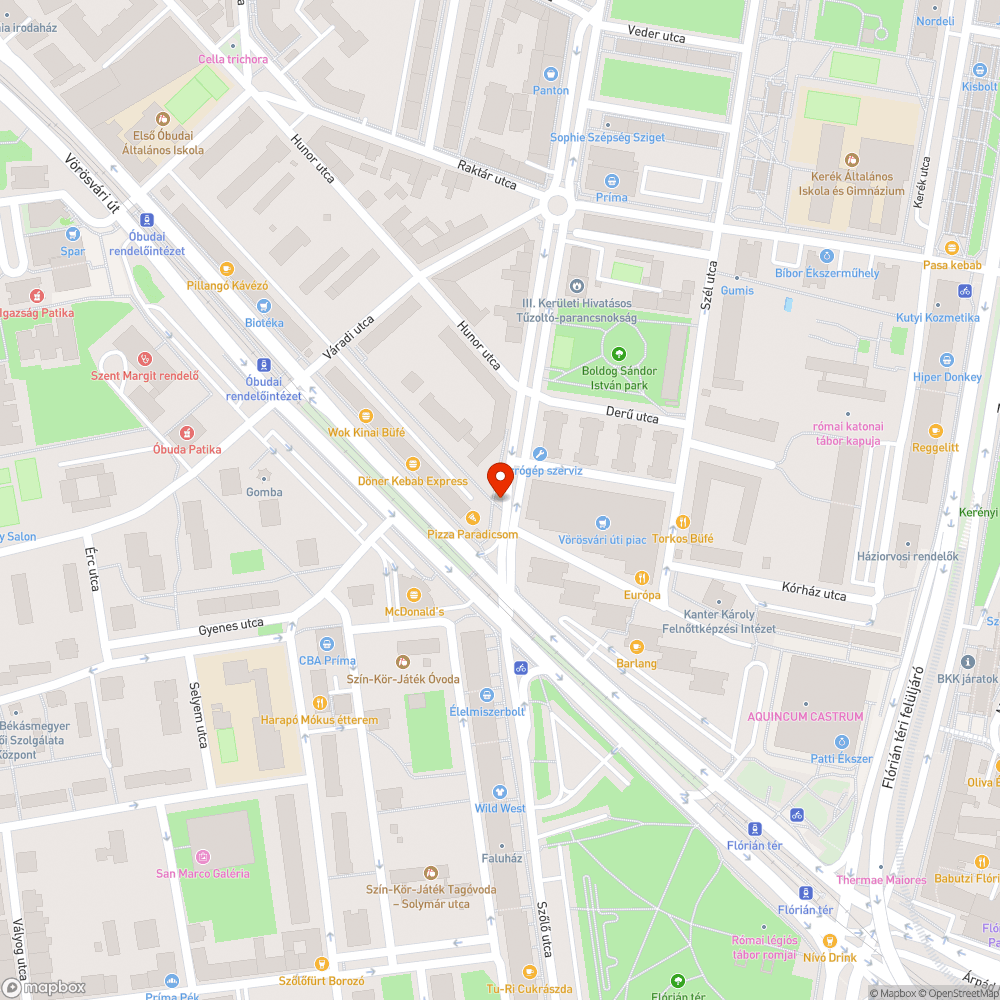 Befejezetlen járda bejelentés helye