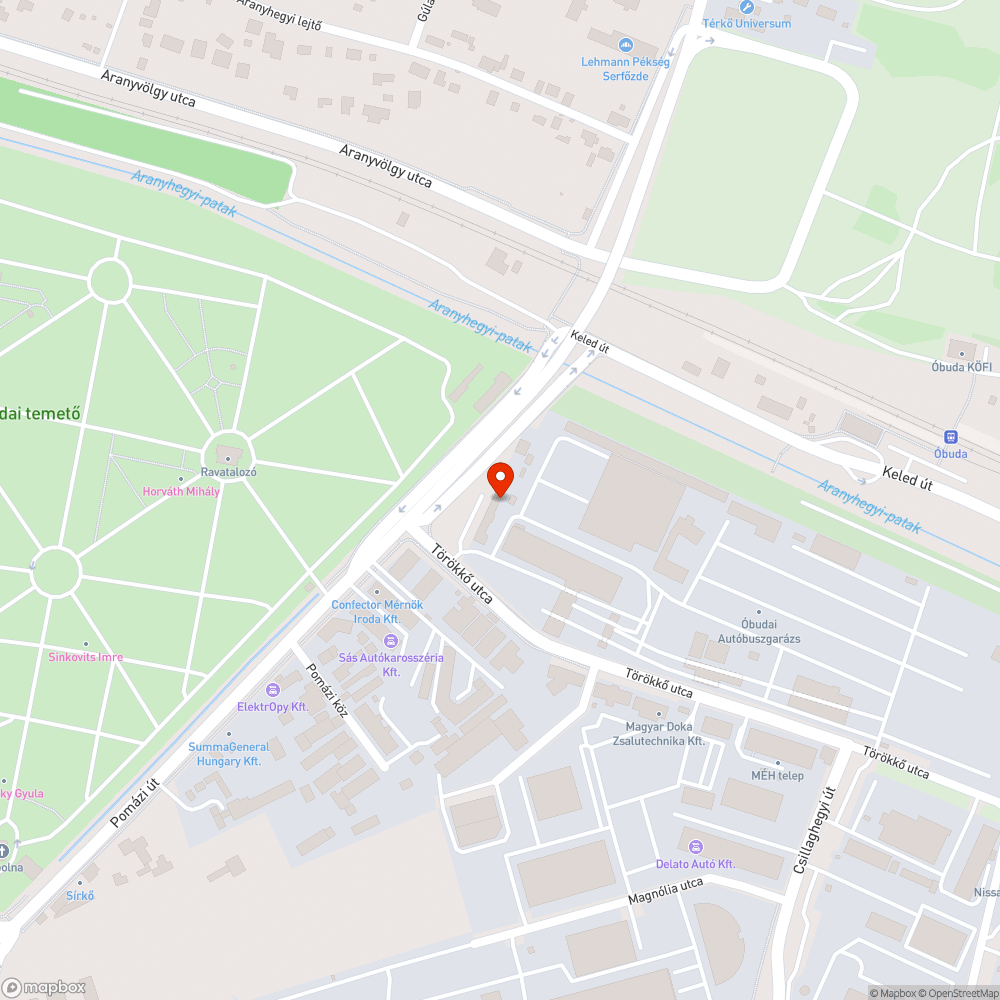 Ajtónyitó bejelentés helye