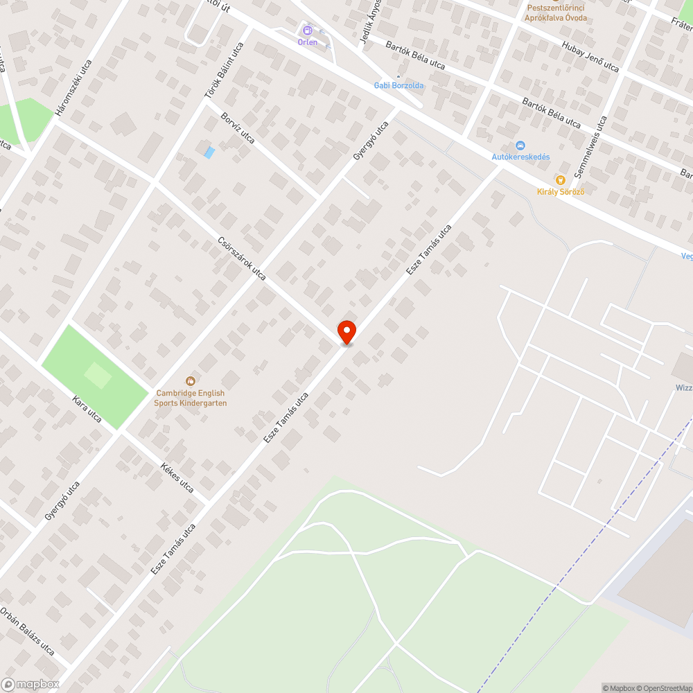 Megsüllyedt fedlap bejelentés helye