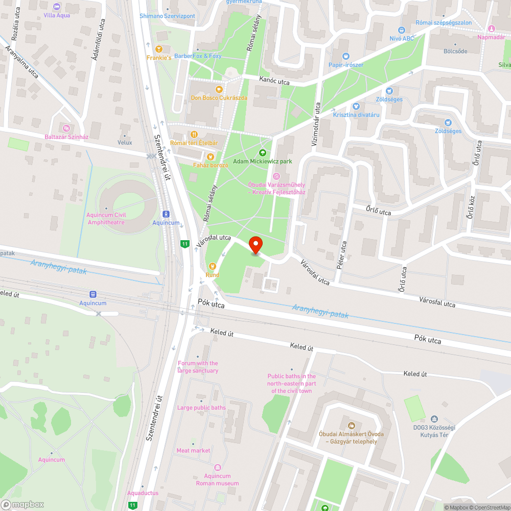 Kátyú - Városfal u. bejelentés helye