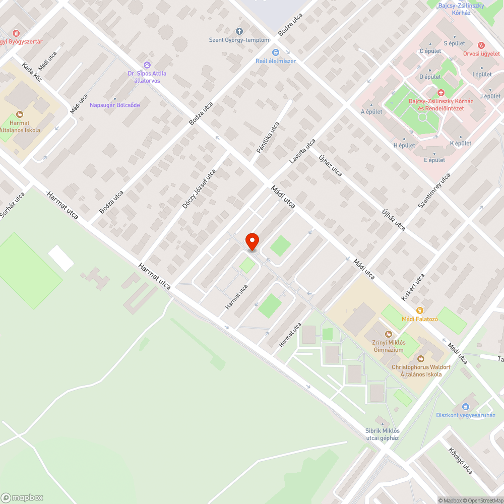 Három kopott pad bejelentés helye