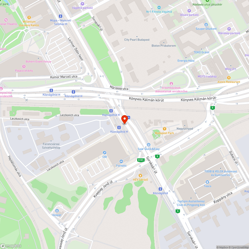 Közműfedél darabokban bejelentés helye