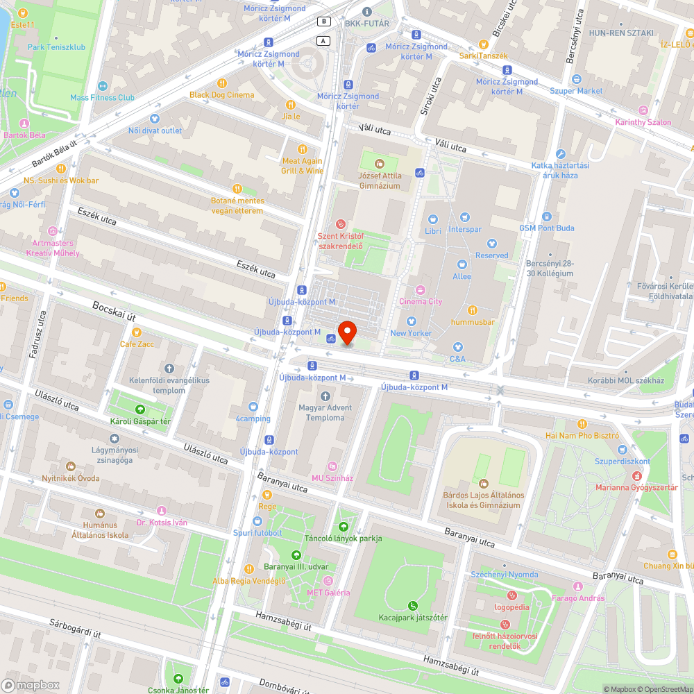 Mocskos buszmegálló bejelentés helye