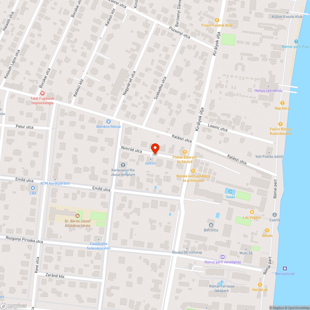 kátyú nimród utca bejelentés helye